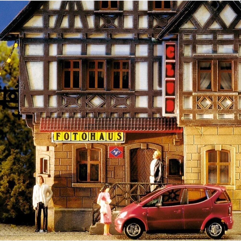 5920 Busch HO Kit of Advertising Signs (lights) - NEW